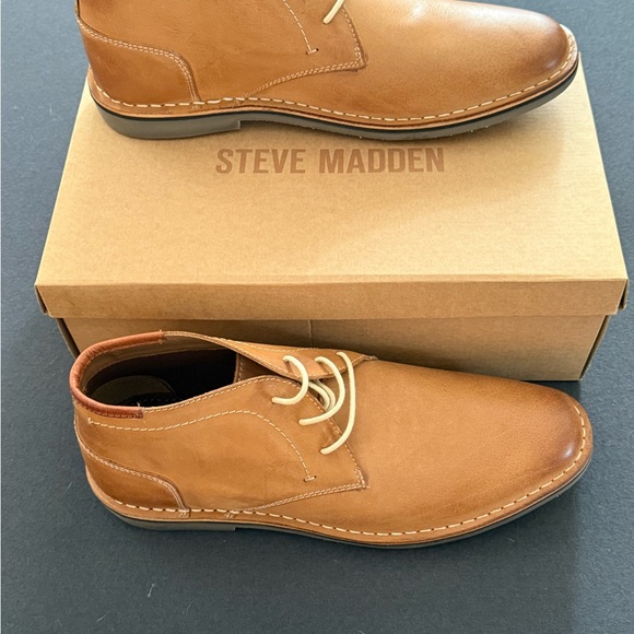 NEW in BOX Steve Madden Men's Hestonn Brown Chukka Boots 12 - Picture 1 of 13